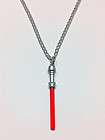 Lego Star Wars Red Lightsaber Handcrafted Necklace 30 Silver Chain 