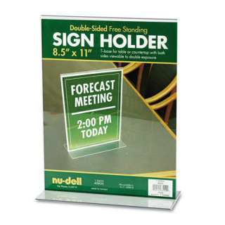   or certificate slides in easily. Crystal clear choice in sign display