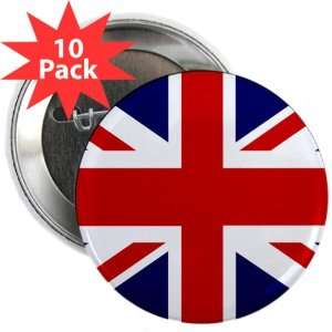    2.25 Button (10 Pack) British English Flag HD 