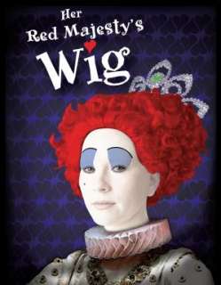 Alice In Wonderland Majestys Evil Queen Adult Red Costume Wig