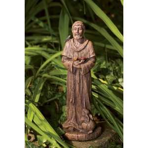   St. Francis with Birds and Rabbit Figurines 8.5 Patio, Lawn & Garden