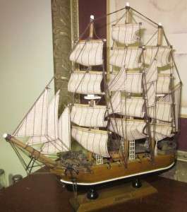 Wooden Model Ship  