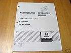 New Holland 704D 60 Rotary Broom Operators Manual NH