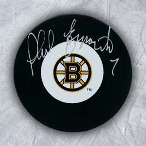  PHIL ESPOSITO Boston Bruins SIGNED Hockey Puck Sports 