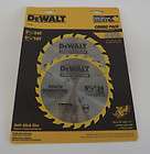 New DeWalt DW9056 5 3/8 inch 16 tooth and 24 tooth Saw Blade Combo Kit