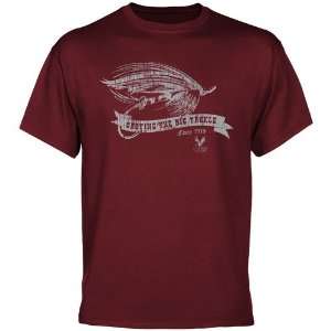  North Carolina Central Eagles Tackle T Shirt   Maroon 