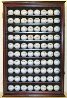 80 Golf Ball Display Case Holder Rack Wall Cabinet, glass door, GB80 