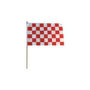  Red and White Checkered Stick Flag Patio, Lawn & Garden