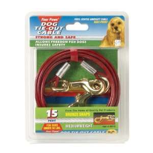  Dog Tie Out Cable, 10 Red