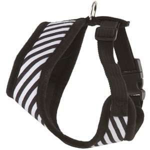   Black Striped Dog Harness 12D Neck, 14 21 Chest