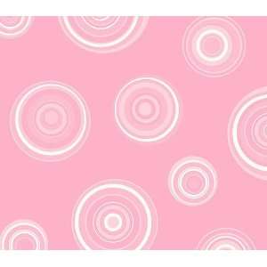  Pink Retro Circles Wallpaper Baby