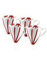 Mikasa Dinnerware, Set of 4 Pure Red Mugs