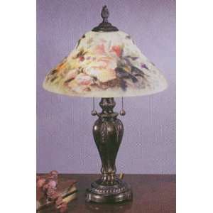  Iris Rose Floral Vase Table Lamp