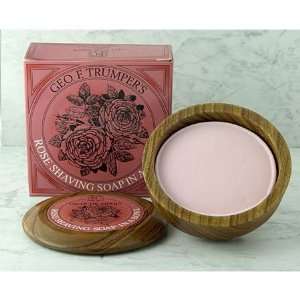  Trumpers Hard Shaving Soap with Bowl Rose Health 