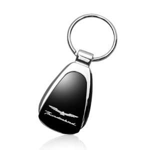   Thunderbird Black Tear Drop Key Chain, Official Licensed Automotive