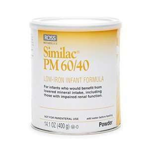 Similac PM 60/40, Low Iron Infant Formula, Powder 14.1 oz (Quantity of 