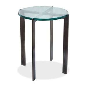    Morandi Modern Iron and Glass Side Table Furniture & Decor