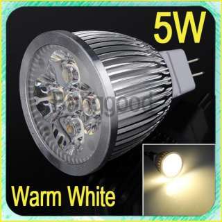 5W Warm White MR16 High Power LED Spot Energy Saving Down Light Lamp 