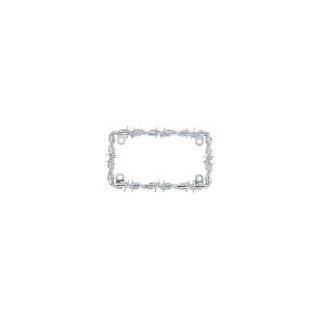   Automotive 22 1 46149 8 Barbed Wire Motorcycle License Plate Frame
