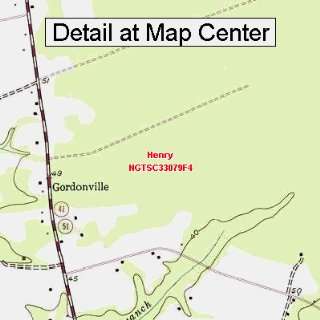  USGS Topographic Quadrangle Map   Henry, South Carolina 