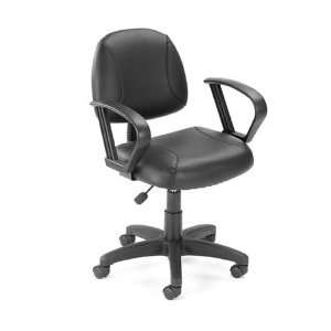  Boss Black Posture Chair W/ Loop Arms Furniture & Decor