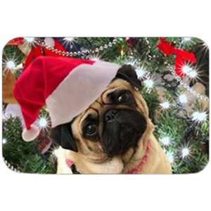  Pug Christmas Large Tempered Cutting Board Kitchen 