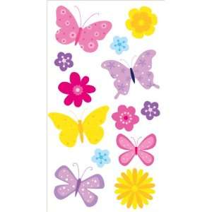  Jolees Boutique Vellum Dimensional Stickers, Butterflies 