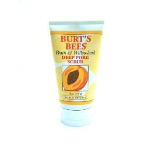  Burts Bees Peach & Willowbark, Deep Pore Scrub, 4 Ounce 