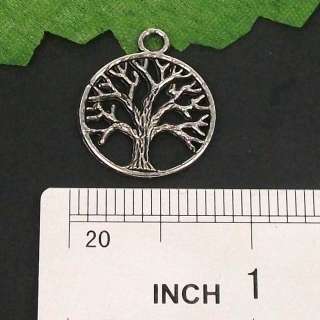 lots 60pcs Tibetan silver TREE DANGLE Charms pendant  