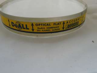 DoAll 6 dia. Optical Flat Very Good Condition  
