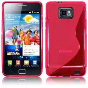  Samsung Galaxy S2 (i9100) TPU Rubber Case   Hot Pink Cell 