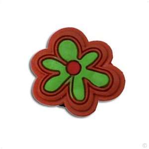 Style your Crocs Shoe Charm   Flower brown/green #1048, Clogs stickers 
