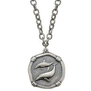  Guy Harvey 25mm Porpoise Circle Rope Necklace Jewelry
