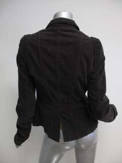 Emporio Armani Brown Corduroy Long Sleeve 2 Button Jacket 8  