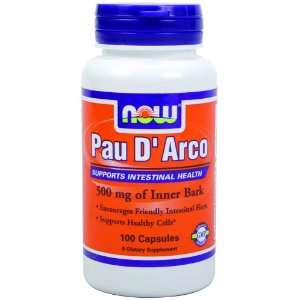  Now Foods Pau DArco Inner Bark   500 mg, 100 Capsules 