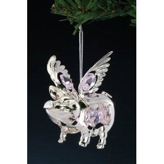 When Pigs Fly Flying Winged Pig Too Cute Christmas Ornaments  