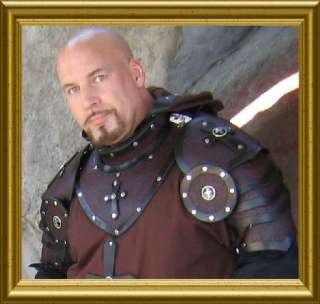 Gothic Leather Templar Knight sca larp COSTUME ARMOR  
