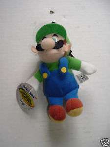 Luigi BD&A Nintendo 1997 Plush 5 Beanbag Character New  
