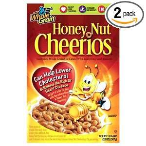 Honey Nut Cheerios Cereal, 16.9 Ounce (Pack of 2)  Grocery 