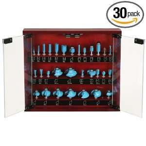   Carbide Tipped Router Bit Set, 1/4 Inch, 30 Piece