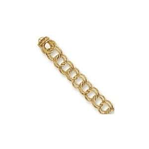  Double Spiral Charm Bracelet in Yellow Gold Jewelry