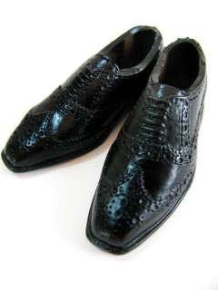 FB036 1/6 Footwear Black Dress Shoes  
