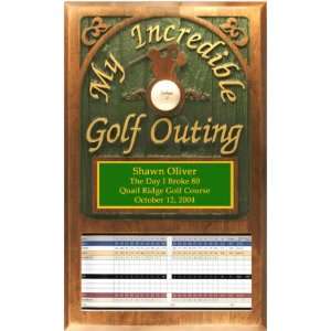  My Incredible Golf Outing Plaque