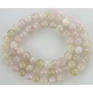  7mm natural pink kunzite round beads 16 strand