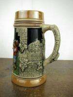 Vintage German Stoneware Beer Stein Original King Mug  