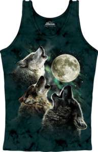 Three Wolf Moon   The Mountain T Shirt Tank Top Wolves  