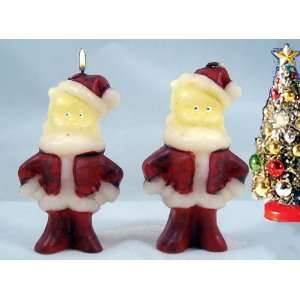   SANTA CLAUS Candles Gift Boxed Christmas Gurley Repro