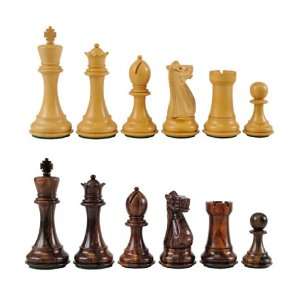  St. Petersburg Wood Chess Pieces   3 3/4 Rosewood Toys 
