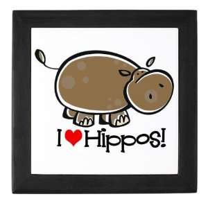  I Love Hippos Cool Keepsake Box by  Baby