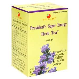  Health King Presidnt Super Energy Herb Tea, Teabags, 20 